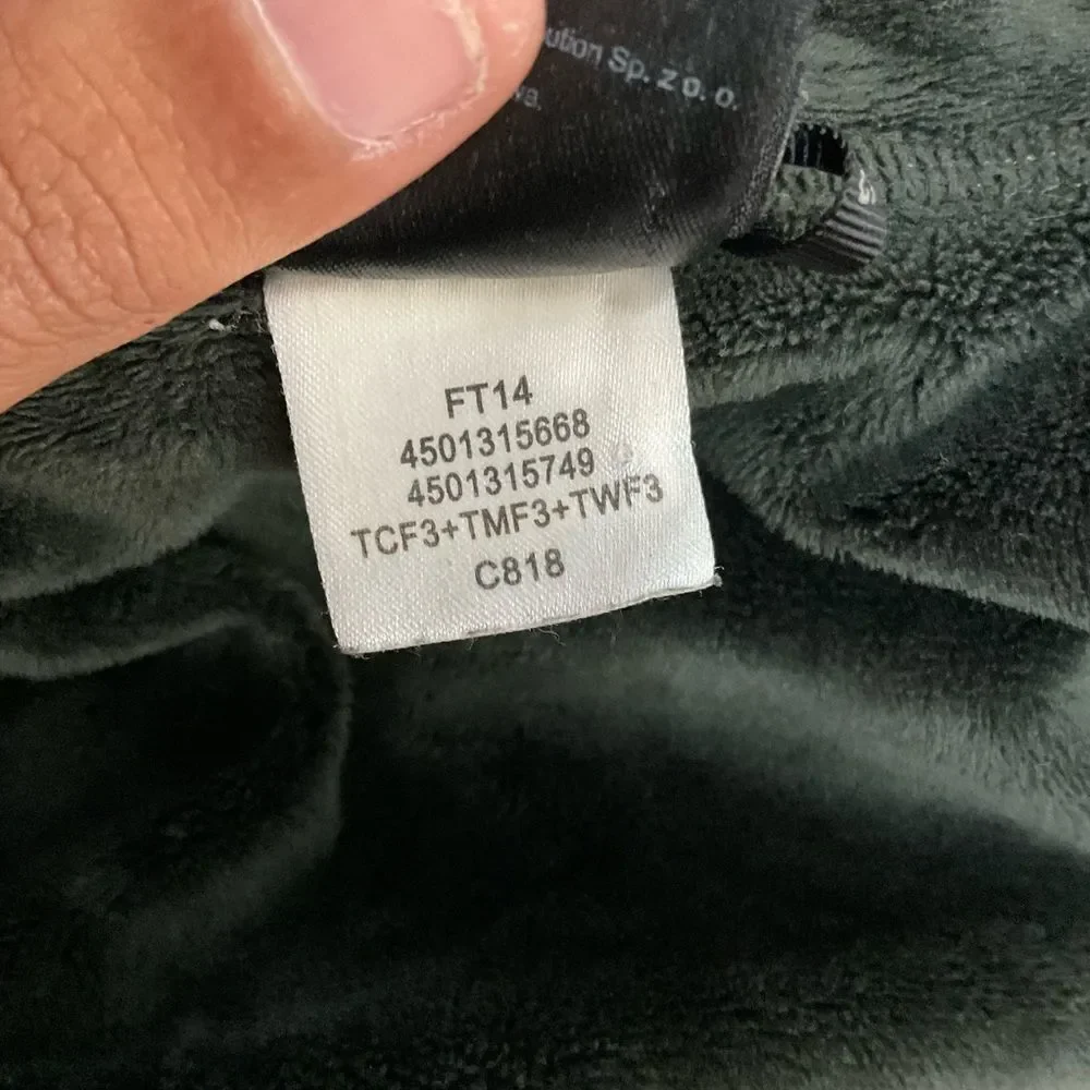 The North Face Hyvent Black Grey Full Zip Long Sleeve Jacket L